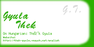 gyula thek business card